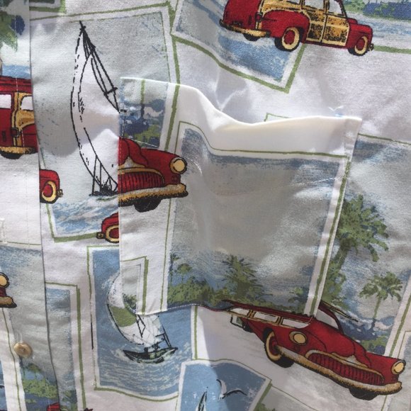 Munsingwear Button Up Shirt Large Hawaiian Men's - Picture 4 of 5